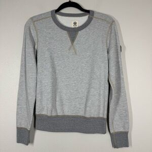Ever Brand Women's Gray Cotton Crewneck Sweatshirt Pullover Small Sustainable